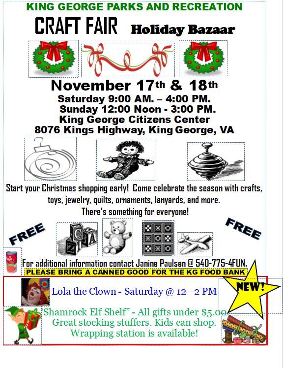 2018 Craft Fair Flyer II