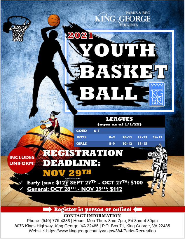 2021-22 Youth Basketball Flyer Photo