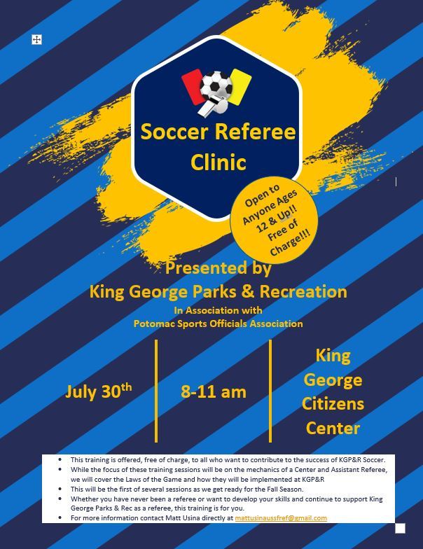 2022 Soccer Ref Clinic