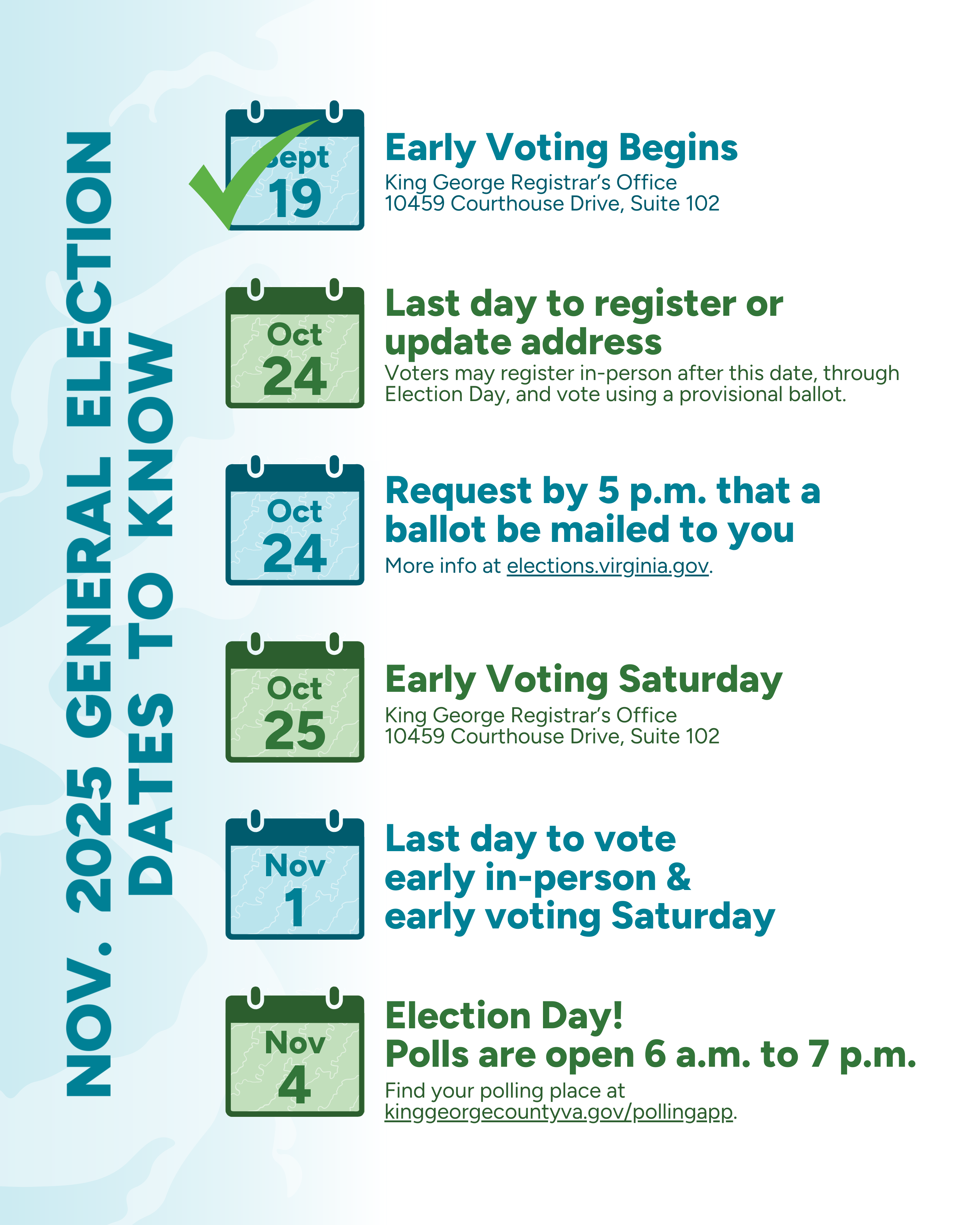 2025 Election Dates to Know
