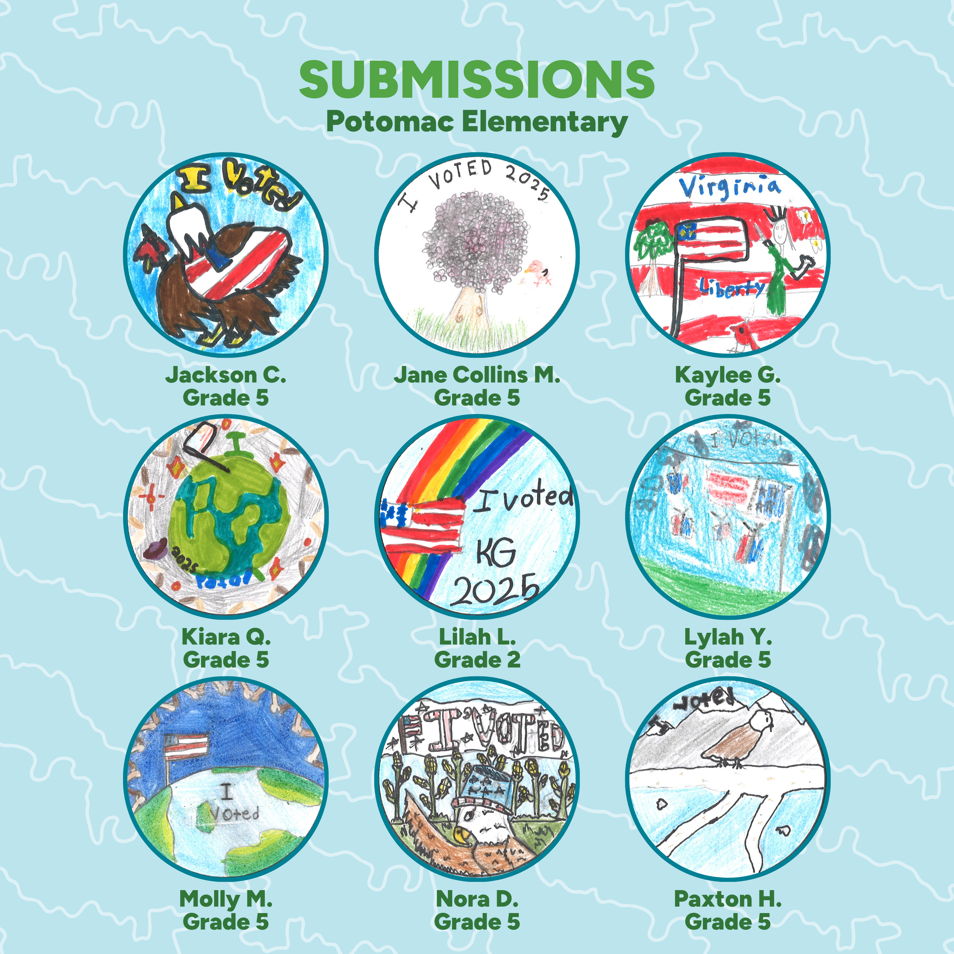 I Voted Sticker Contest Submissions 3