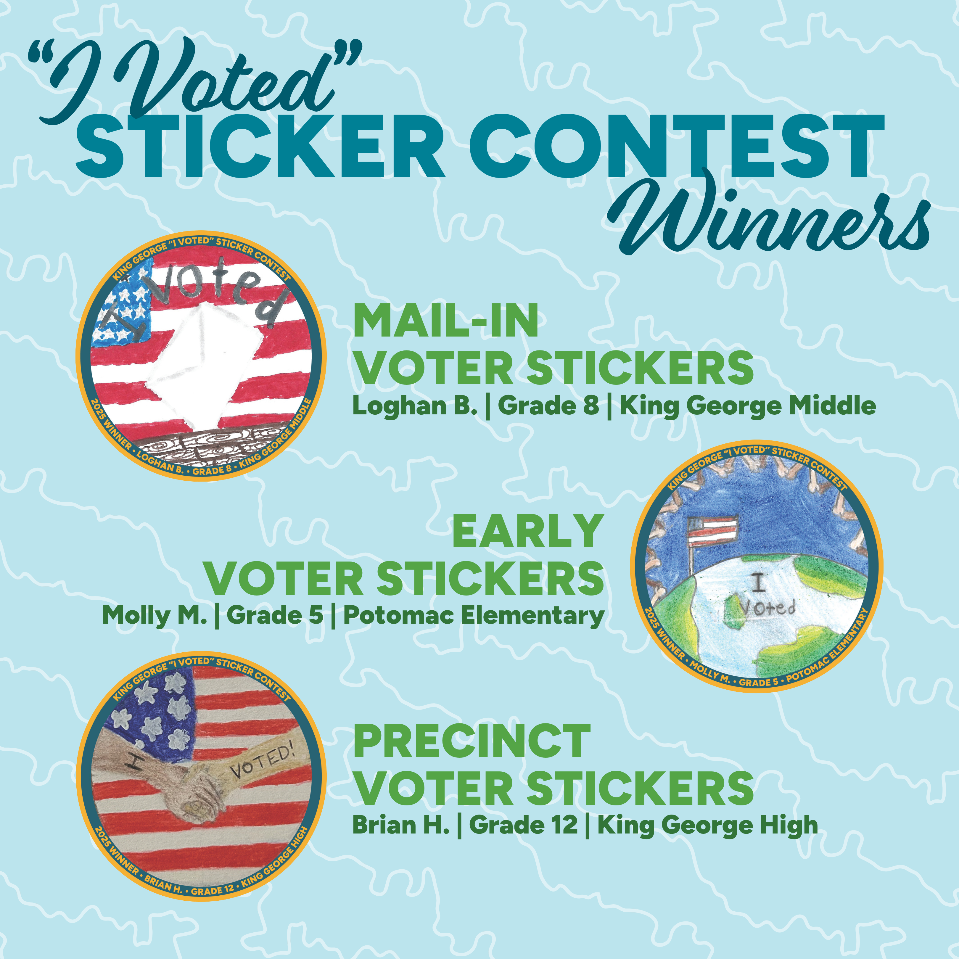 I Voted Sticker Contest Winners
